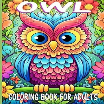 Preview of Owl Coloring Book For Adults: Owl Mandala Coloring Book For Adults And Kids