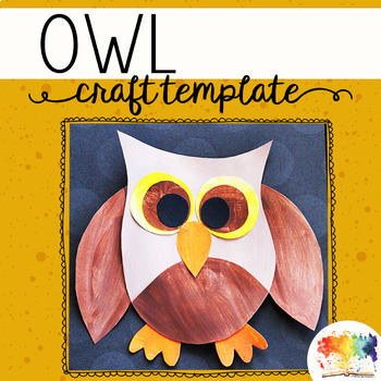 Preview of Owl Craft Template
