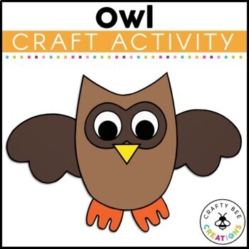 Preview of Owl Craft | Fall Craft Activity | Fall Activities | Owl Moon | Owl Theme Craft