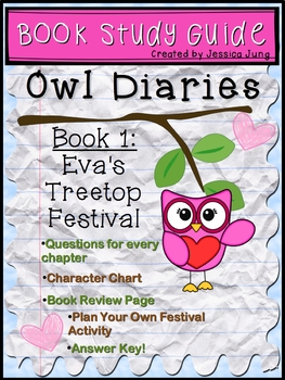 Preview of Owl Diaries: Eva's Treetop Festival -- Book Study Guide