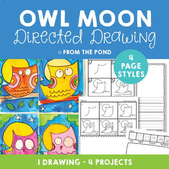Preview of Owl Directed Drawing {Art Project}