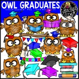 Owl Graduates Clip Art Set {Educlips Clipart}