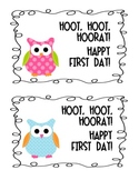 Owl Happy First Day of School Postcard