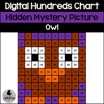 Preview of Digital Owl Hundreds Chart Hidden Mystery Picture Activity Math PPT or Slides™