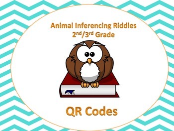 Preview of Owl Inferencing (animals) QR code activity (Common Core aligned) 2-4