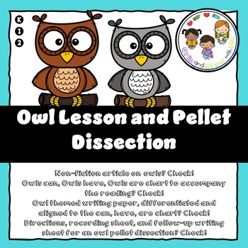 Preview of Owl Lesson and Pellet Dissection
