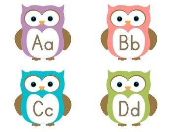 Owl Letters by Letters 2 Numbers | TPT