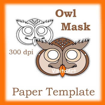 owl mask template printable