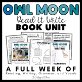 Owl Moon Activities Jane Yolen Book Lessons for Reading Wr