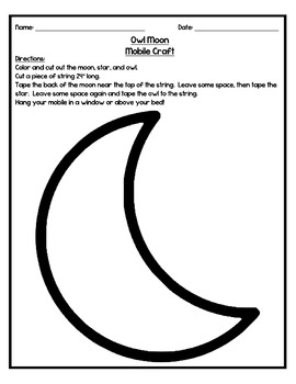 Owl Moon - Craft & Poetry Worksheet by Mr Adam's ...