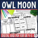 Owl Moon by Jane Yolen Reading Activities Figurative Langu