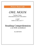 Owl Moon: Reading Comprehension