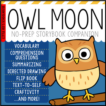 Preview of Owl Moon Storybook Companion | Writing Prompts, Vocab, Comprehension