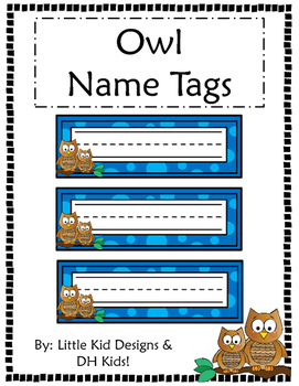 Printable Owl Nametags Worksheets Teachers Pay Teachers