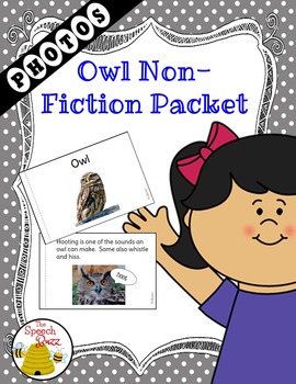 Preview of Owl NonFiction Packet for Autism and Special Education