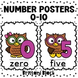 Owl Number Posters 0-10