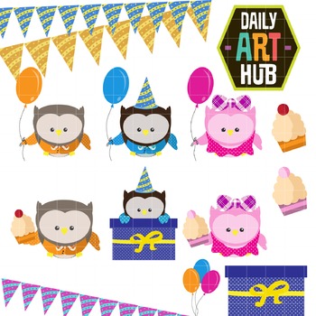 Owl Party Clip Art Great For Art Class Projects By Daily Art Hub