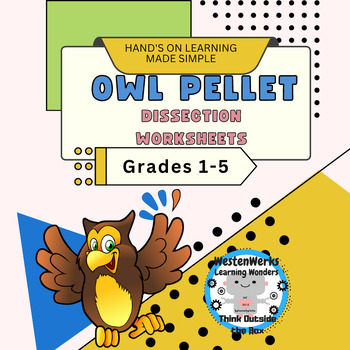 Preview of Owl Pellet Dissection Packet Lab Activity Grades 1 to 5