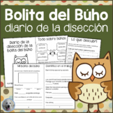 Owl Pellet Lab Journal in SPANISH Diario de la disección d