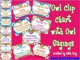 Owl Sayings Clip Chart