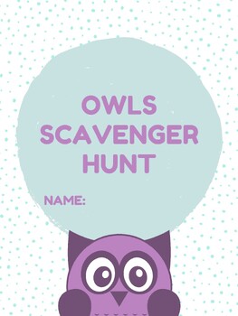 Preview of Owl Scavenger Hunt