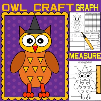 Preview of Halloween Owl Craft and Shape Graphing