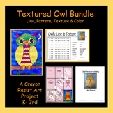 Owl Texture Rubbing Art Project