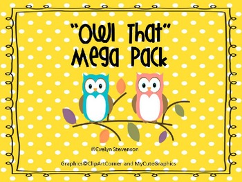 Preview of Owl That Editable Mega Pack