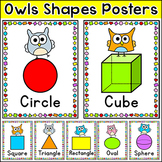Shapes Posters - Owl Theme Classroom Decor