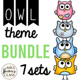 Owl Theme Bundle | Classroom Decor & Activities