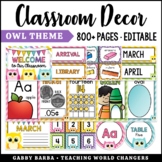 Owl Classroom Decor
