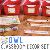 Owl Classroom Decor Set