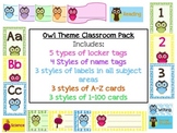 Owl Theme Classroom Pack