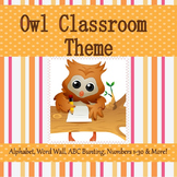Owl Theme Classroom  with Editable Pages