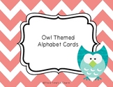 Owl Themed Alphabet Cards for Word Wall
