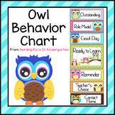 Owl Themed Behavior Clip Chart