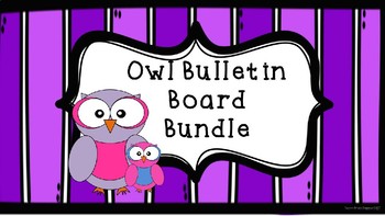 Preview of Owl Themed Classroom Bundle