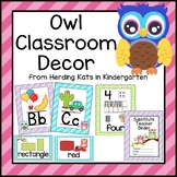 Owl Theme Classroom Decor