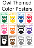 Owl Themed Color Posters