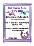 Owl Themed Differentiated Novel Cards