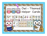 Owl Themed Helper Cards for Classroom Jobs