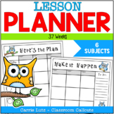 Lesson Plan Book for 37 Weeks – Owl Theme