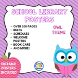 Owl Themed Library Poster Set