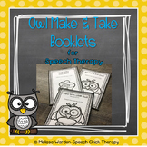 Owl Themed Low Prep Language Booklets for Speech Therapy
