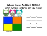 Owl Themed Math Boggle