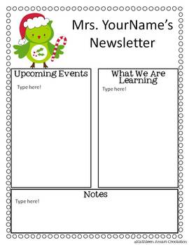 Owl Themed Newsletters (Editable) by Middle Grades Maven | TPT