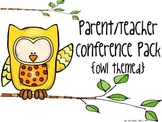 {Owl Themed} Parent/Teacher Conference Pack