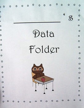 Preview of Owl Themed Student Data Folders for Grade 1