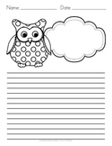 Owl Themed Writing Paper - FREE