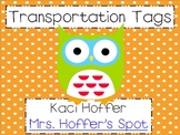 Owl Transportion Tags